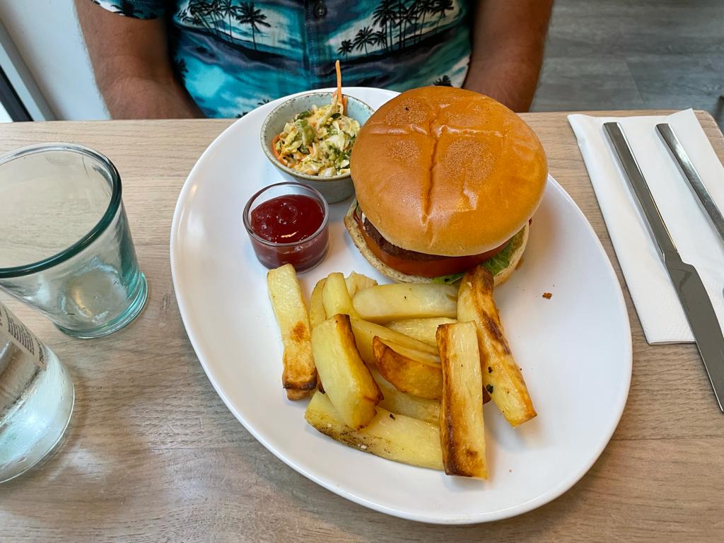 Stem and Glory: burger and chips