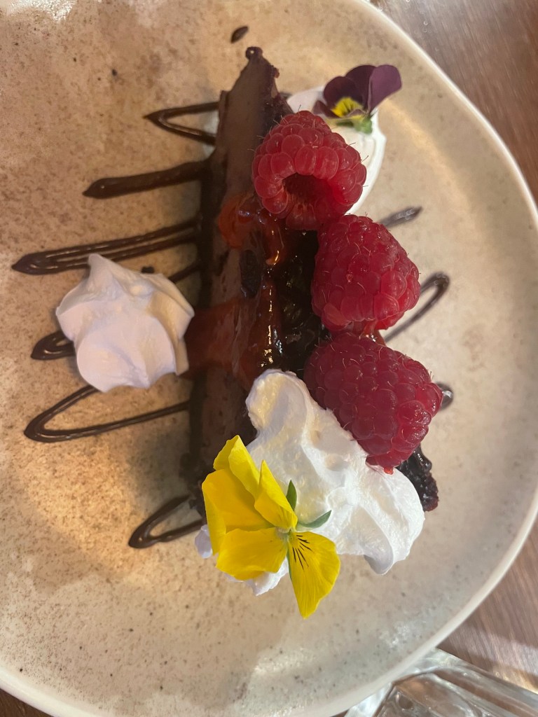 A picture of vegan Black Forest cake